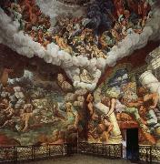 Giulio Romano The Giants Hurled Down from Olympus painting